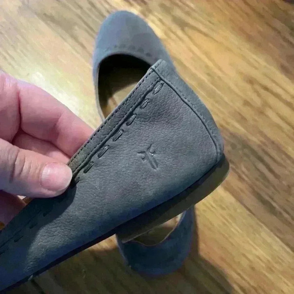 Frye Tinsley Stitch Suede Gray Ballet Flats size 8.5M - Picture 9 of 9